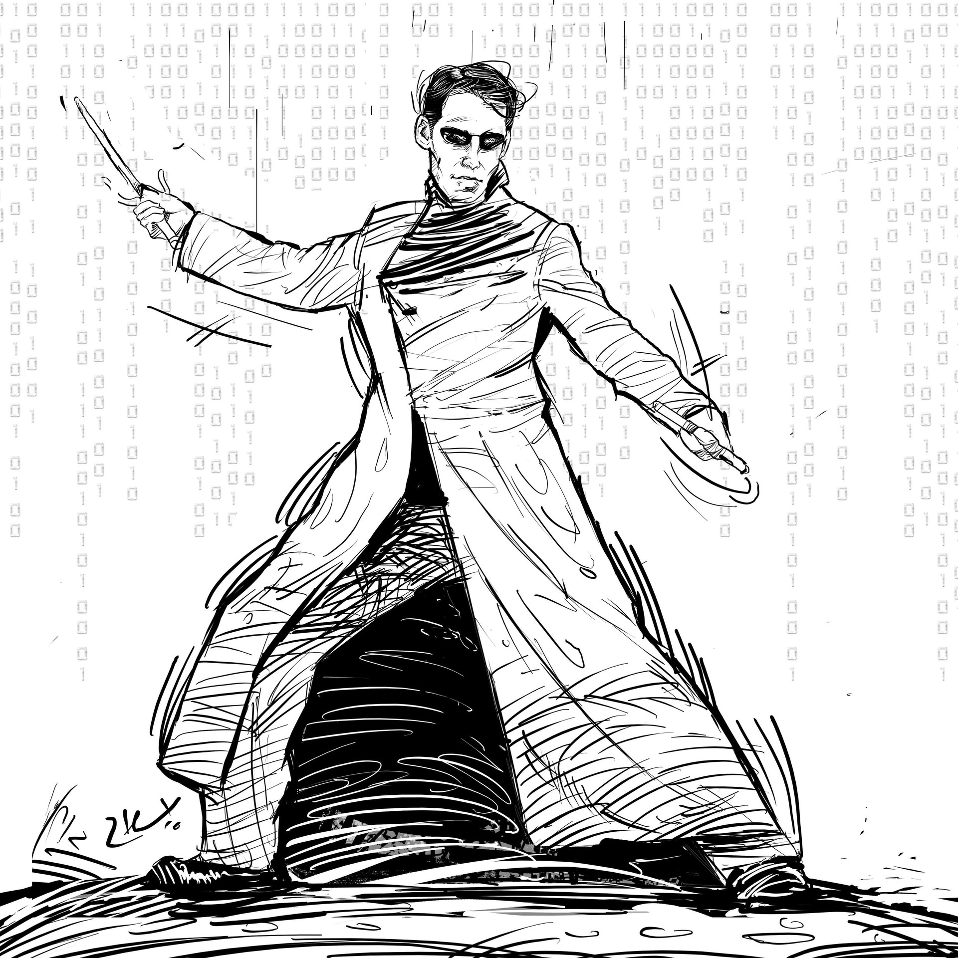 (Neo | Matrix)[^ Neo - The Matrix. Online. In: Eslam.artstation.com/. Dostupné také z: https://cdna.artstation.com/p/assets/images/images/014/285/652/large/eslam-mohamed-img-20181127-201827-289.jpg?1543336161.]
